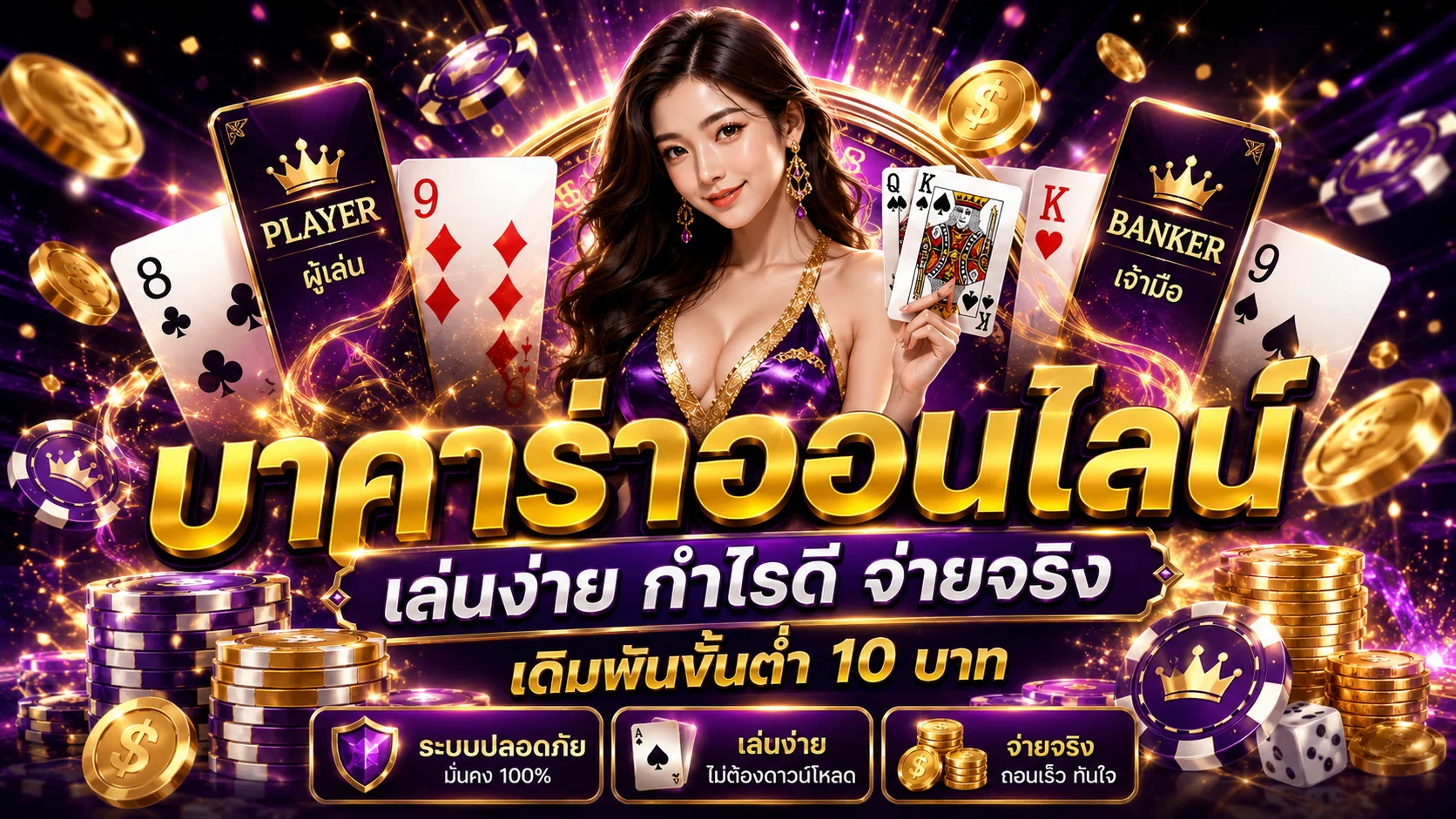 บาคาร่าออนไลน์ M358 คาสิโนสดถ่ายทอดจากบ่อนจริง